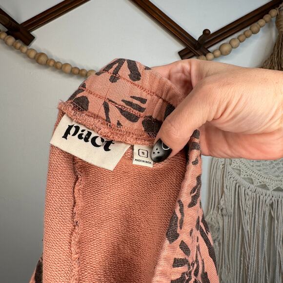 Pact Monterey Orange Black Pattern Pull On Shorts - Picture 3 of 3